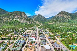 Frisco town overhead view